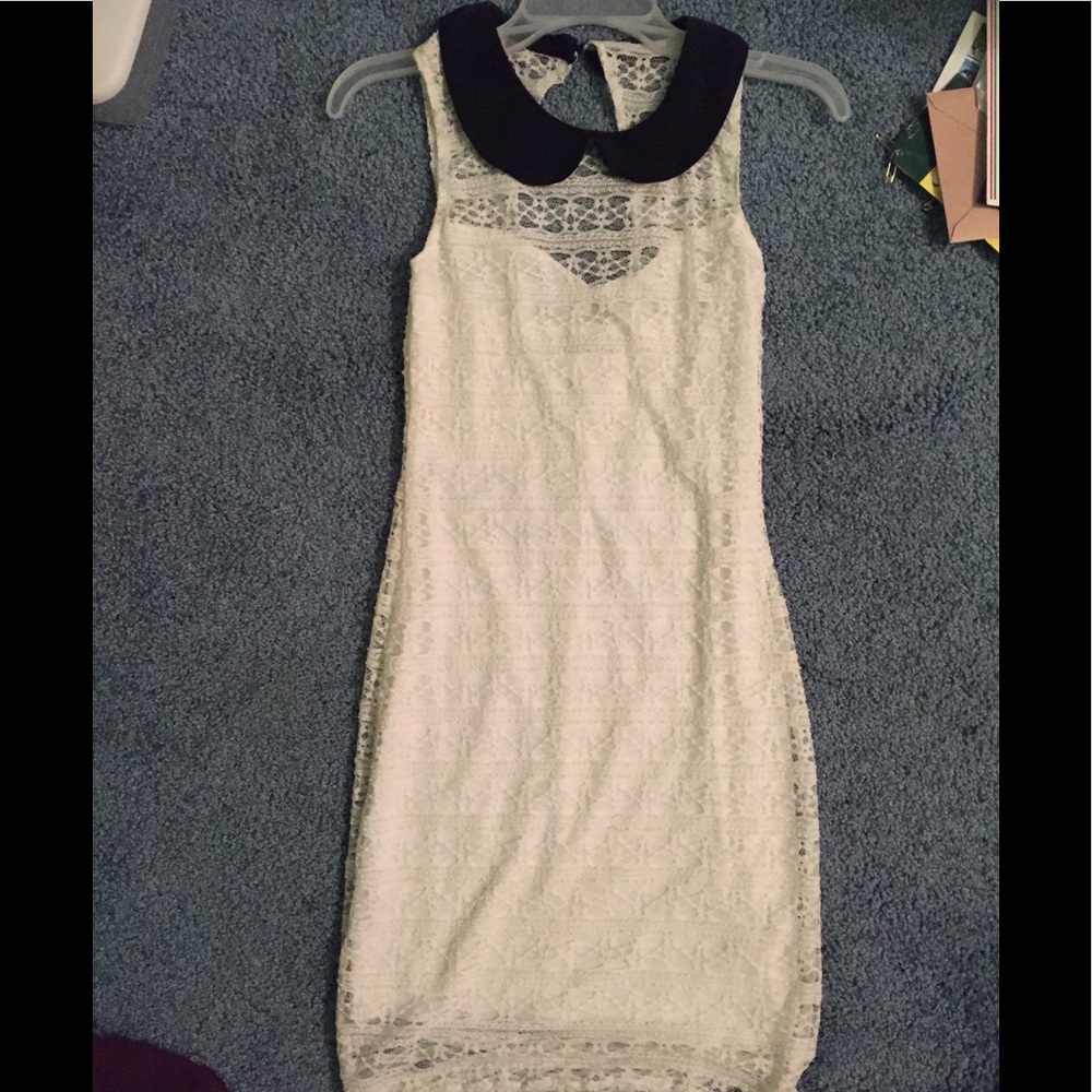 White collared dress